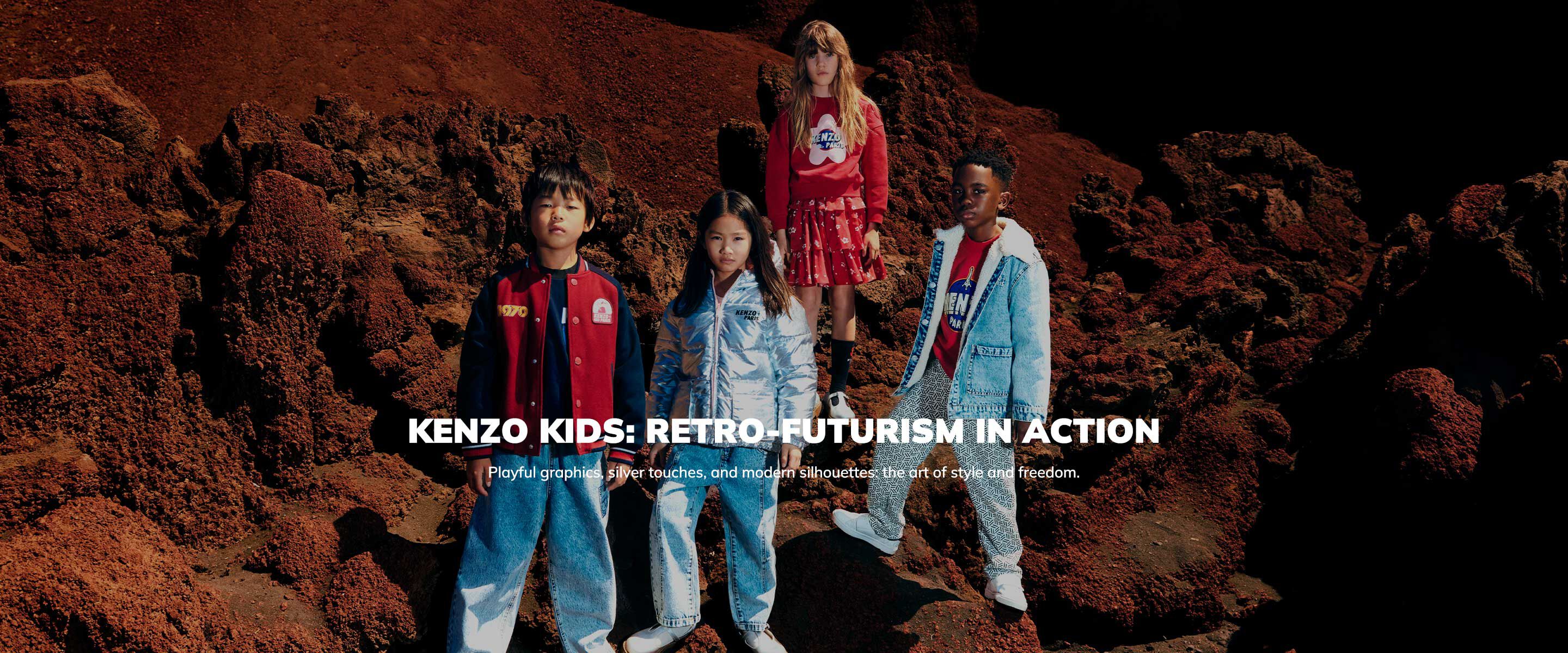 Children’s clothing and accessories from the KENZO KIDS brand on Kids around